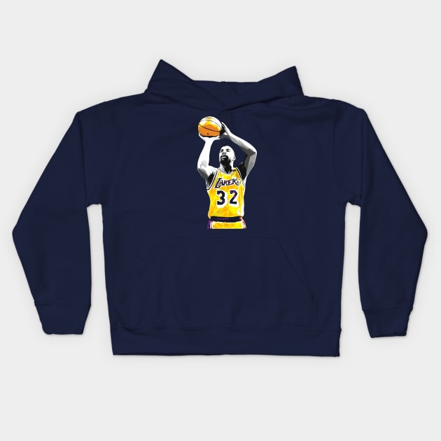 Magic Johnson Kids Hoodie by Creativedy Stuff